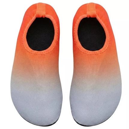 NEOPRENE WATER SHOES JUNIOR GREY/ORANGE XQMAX SIZE 32