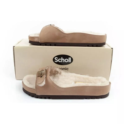 Scholl Iconic MEG Taupe W F303171062 Šlepetės