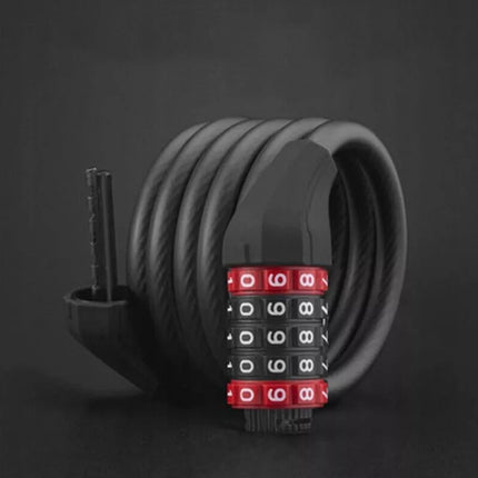 Rockbros RKS507-1BK dviračio spyna su deriniu 1.8 m - juoda
