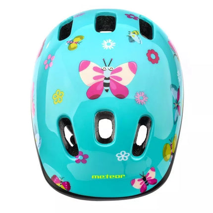 METEOR KS06 butterflies children's bike helmet