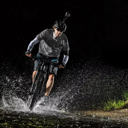 GoPro šalmo tvirtinimo priedų rinkinys sportinėms kameroms GoPro, DJI, Insta360, SJCam, Eken (GoPro dviračio šalmo smakro laikiklis)