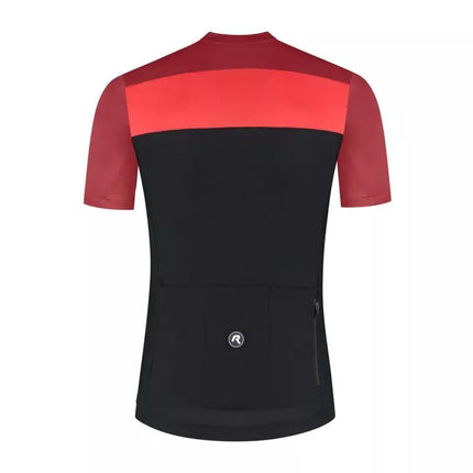 Rogelli CORE BLOCK marškinėliai juodi ir raudoni 7XL