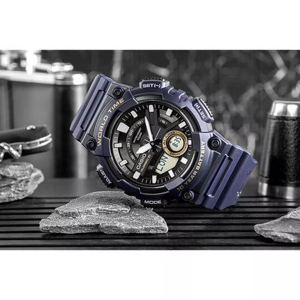 CASIO Gerton AEQ-110W-2AVDF Vyriškas Laikrodis + dėžutė