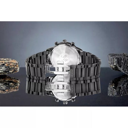 Vyriškas laikrodis Giewont Chronograph Sapphire Juodas GW8510-B2