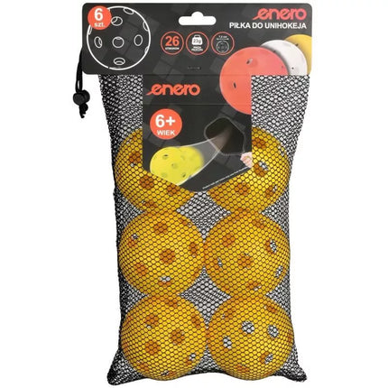 UNIHOC MATCH BALL YELLOW ENERO 6 PCS