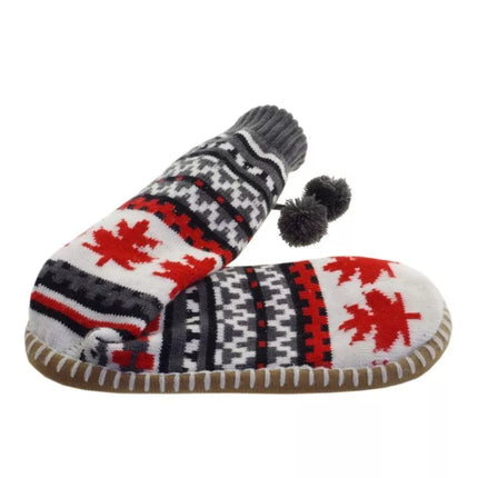 GLOVII HEATED POWER BANK SLIPPERS UNI SIZE (36-43), NORWEGIAN PATTERN, BATTERIES AND CHARGING CABLE INCLUDED, GOBM