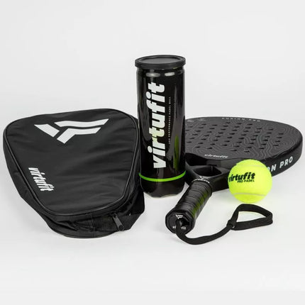 VIRTUFIT PADEL RAKETĖS KREPŠYS - JUODAI BALTAS