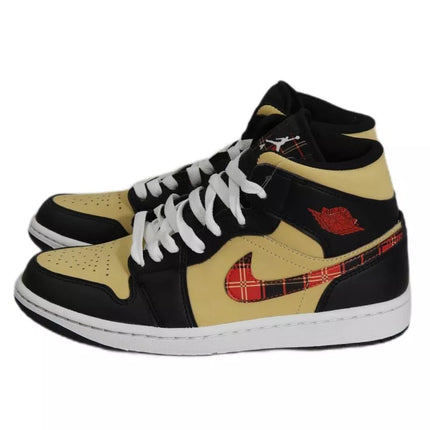 Originalūs Air Jordan 1 Mid Tartan Swoosh Vyriški Kedai - DZ5329-001