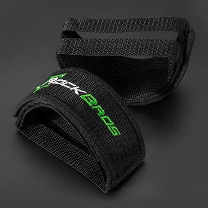 Rockbros GZT1001BK dviračio pedalų dirželiai, 2 vnt. – Juodi