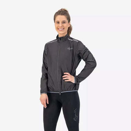 Moteriška lietaus striukė ESSENTIAL Juoda XL Rogelli