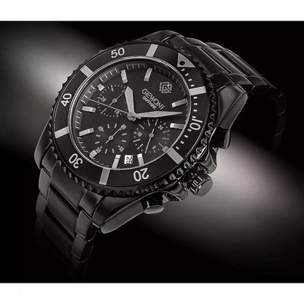Giewont Chronograph Sapphire Juodas Titano Vyriškas Laikrodis GW3970-B1