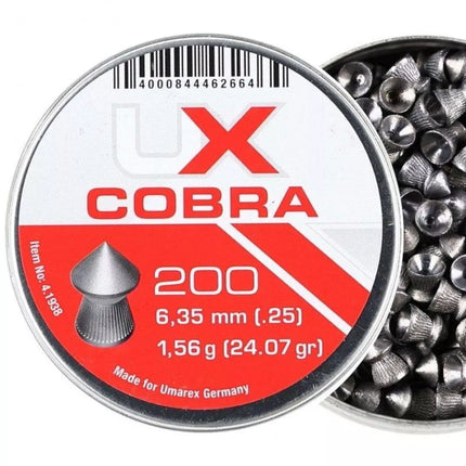 6.35 Umarex Cobra Pointed Ribbed pellets 200 pcs.