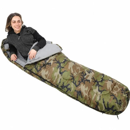 CAMO TOURIST SLEEPING BAG 210x80x50CM WITH ENERO CAMP COMPRESSION