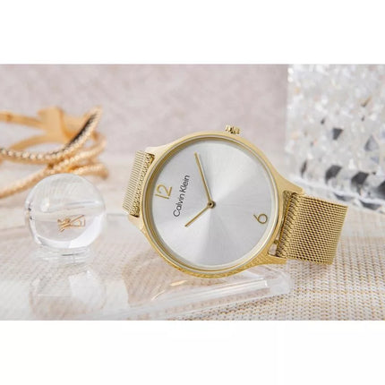 CALVIN KLEIN Nesenstantis tinklinis laikrodis moterims 25200003 + Dėžutė