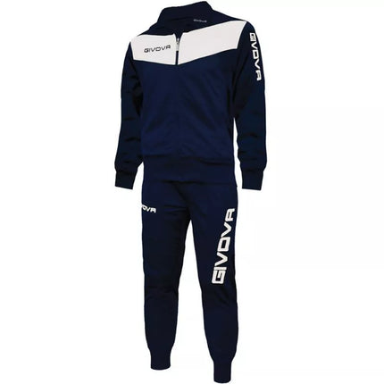 Givova Visa tracksuit navy blue and white 0403