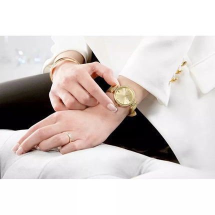 Giewont Safyrinis Auksinis Moteriškas Laikrodis GW9890-A3