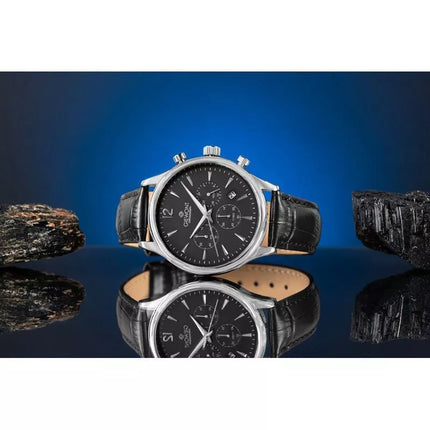 Vyriškas laikrodis Giewont Chronograph Safyrinis Juodas Sidabrinis GW6310-A2