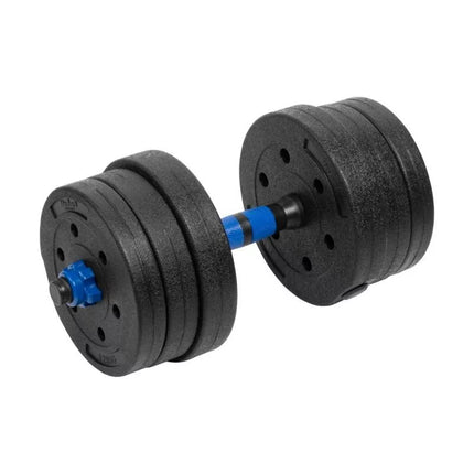 Bituminiai reguliuojami hanteliai su jungtimi 2x10kg REBEL ACTIVE