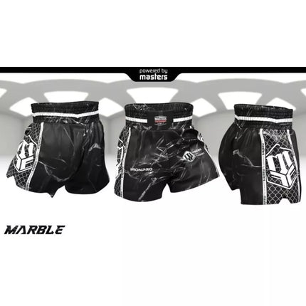 MASTERS ST-MARBLE treniruočių šortai juodi