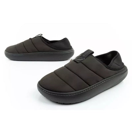 Crocs men's shoes slippers Classic Puff Moc slippers black insulated