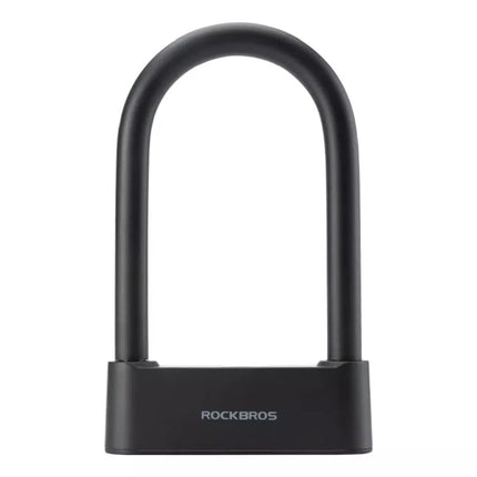 Rockbros 32210818001 SMART Bicycle Lock with Fingerprint Reader and Bluetooth Connectivity - Black