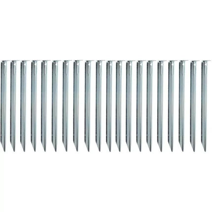 Metaliniai palapinės kuoliukai 23 cm, 20 vnt. rinkinys REDCLIFFS dėkle