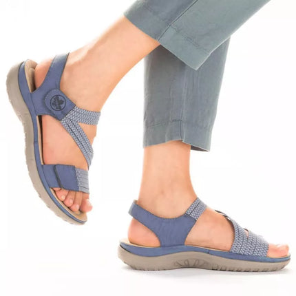 Patogios Rieker W RKR587 mėlynos basutės