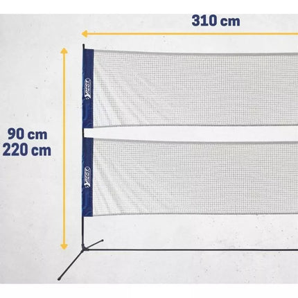 BEST SPORTING 4-IN-1 ADJUSTABLE BADMINTON, TENNIS, VOLLEYBALL SET