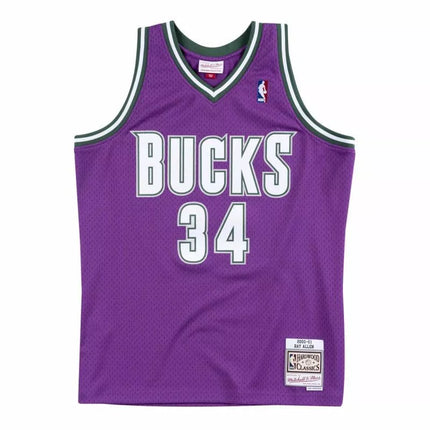 Mitchell & Ness Swingman Džersis NBA Milwaukee Bucks Ray Allen - SMJYAC18014-MBUPURP00RAL