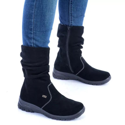 RIEKER W RKR130 odiniai su pašiltinimu ankle batai