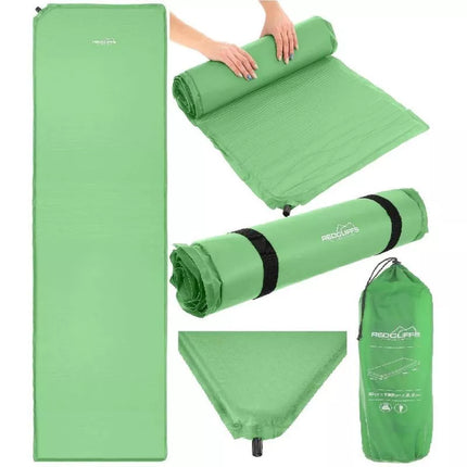 Savaime pripučiamas turistinis čiužinys 180x50x2.5cm REDCLIFFS GREEN