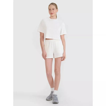 Women's crop top t-shirt 4F 4FWSS25TTSHF1977-11S