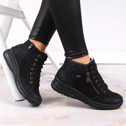 Rieker W RKR567 Waterproof Insulated Leather Ankle Boots