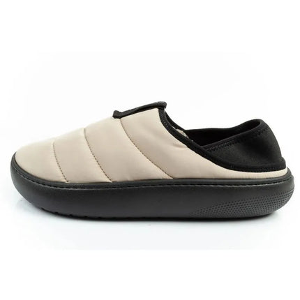 Crocs men's shoes slippers Classic Puff Moc slippers beige insulated