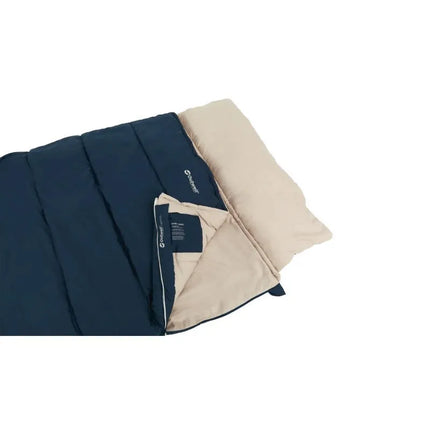 Outwell Contour Lux XL Adult Rectangular Sleeping Bag Polyester Blue
