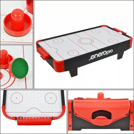 STALO ŽAIDIMAS AIR HOCKEY 60x32.5x14CM JUODOS ENERO PRO