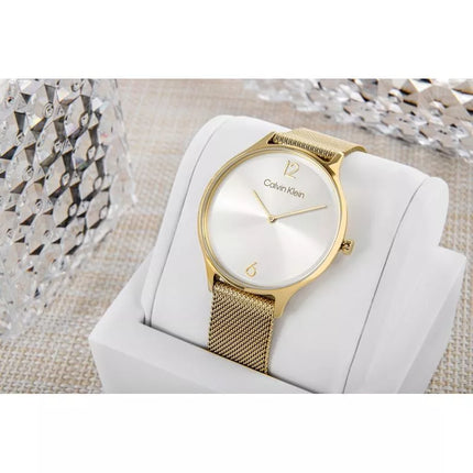 CALVIN KLEIN Nesenstantis tinklinis laikrodis moterims 25200003 + Dėžutė