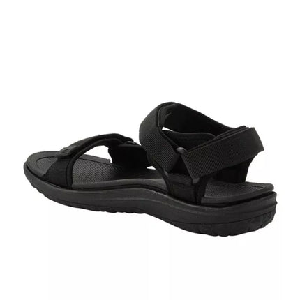 Lee Cooper women's shoes with velcro straps for summer beach sandals, lightweight black
