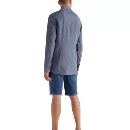 Tommy Hilfiger pigmentu dažyti lininiai marškiniai M MW0MW23147