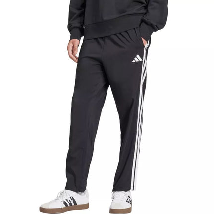 Vyriškos adidas Essentials Stanford kelnės su atvirais galais, juodos JC8491