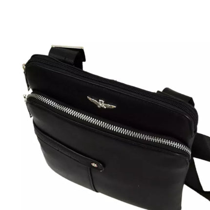 Aeronautica Militare Fly Men's Shoulder Bag Messenger Bag Black - AM-392