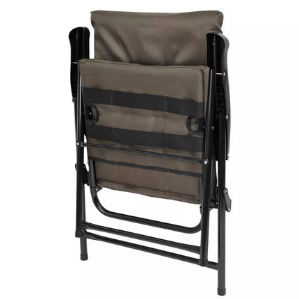 FOLDING GARDEN CHAIR 59X66X45/90CM WITH CUSHION GREY