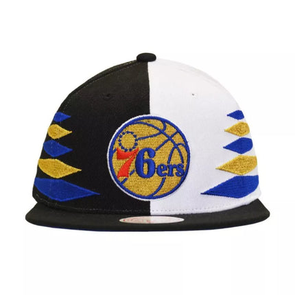 Mitchell & Ness NBA Diamond Cut Filadelfijos 76ers Kepurė - HHSS1093-P76YYPPPBKWH