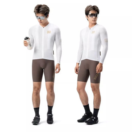Rockbros YDCX008 Diamond Long Sleeve Cycling Jersey Size L - White