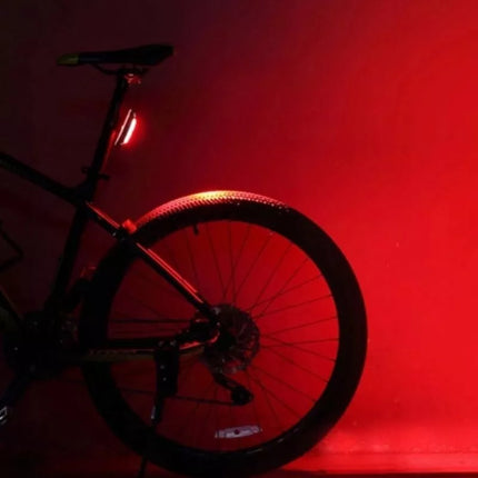 Rockbros A54BK Rear Bike Light + Micro USB - USB-A Cable - Black