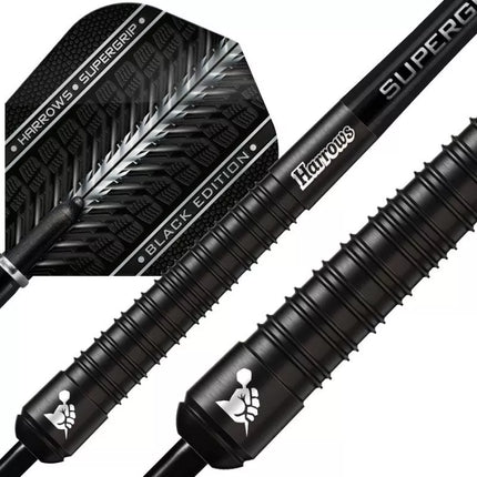Harrows Supergrip Black smigiai 90% plieno antgalis SupergripBlack90%