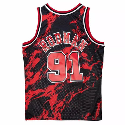 Marškinėliai Mitchell & Ness Marble NBA Swingman Dennis Rodman Chicago Bulls