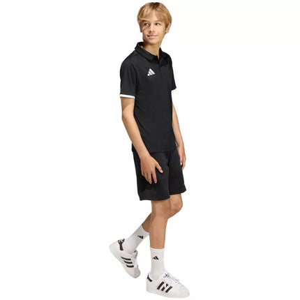 adidas Entrada 26 vaikiški polo marškinėliai juodi JZ6629