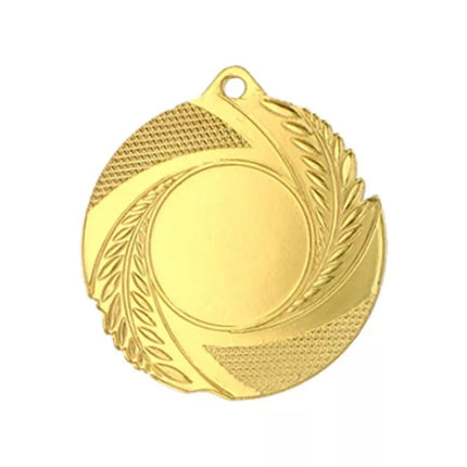 Gold medal with space for a 25 mm emblem - steel medal