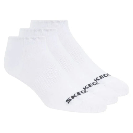 Skechers 3 porų unisex ne kilpinės pėdutės (no show) S114041-100 baltos 39-42
